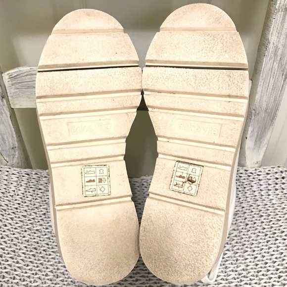 Dolce Vita White and Tan Platform Shoes - Picture 16 of 16